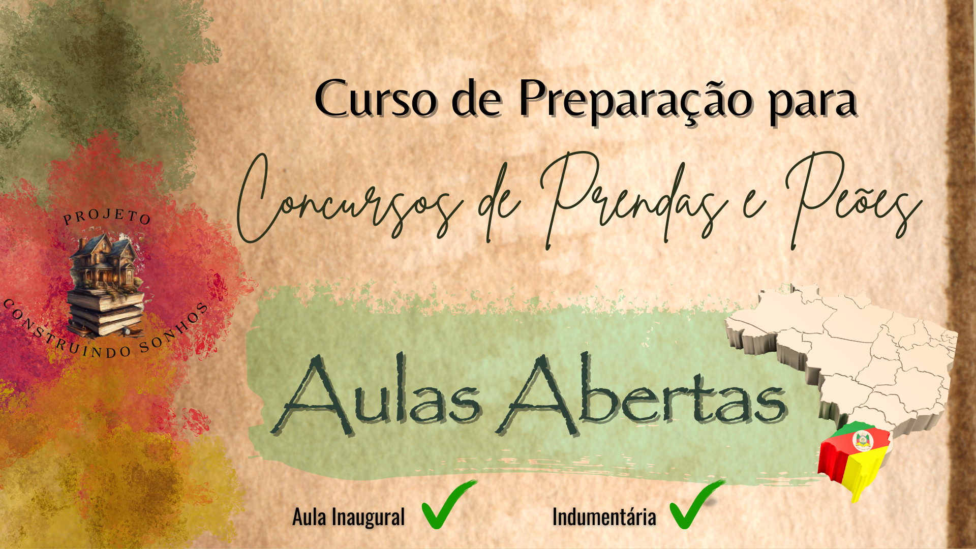 Aulas Abertas – Preparação para Concursos de Prendas e Peões