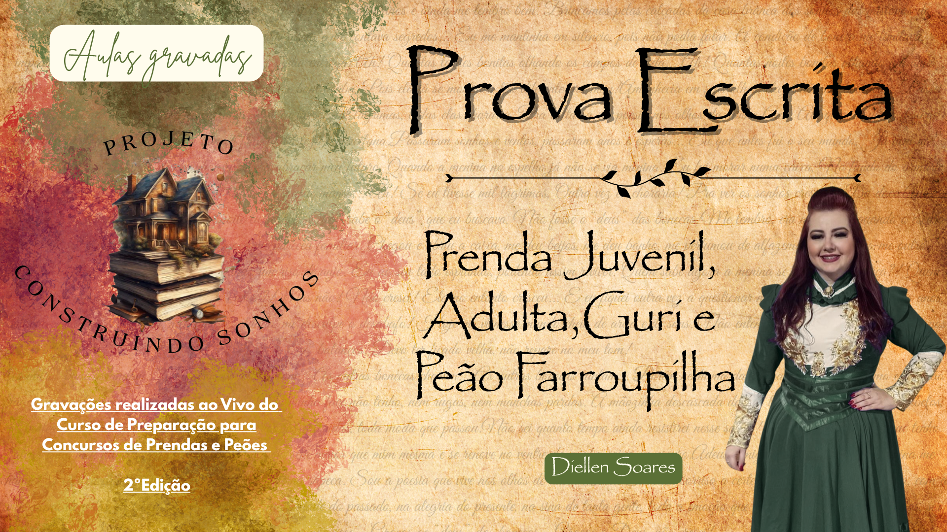 Prova Escrita – Prenda Juvenil, Adulta, Veterana, Guri e Peão Farroupilha